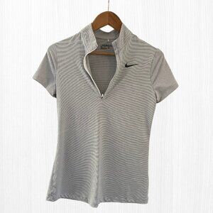 Women's Dri-FIT Short-Sleeve Striped Golf Polo SZ MED